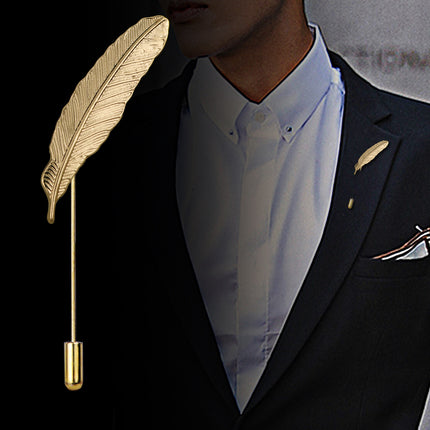 Mans Veerborsspeld Akademiese Styl Boutonnière Pak Blaar