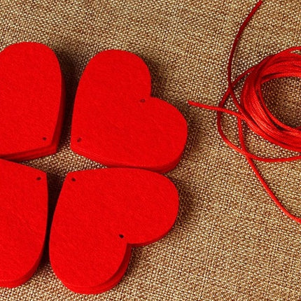 Heart curtain DIY non-woven flower curtain