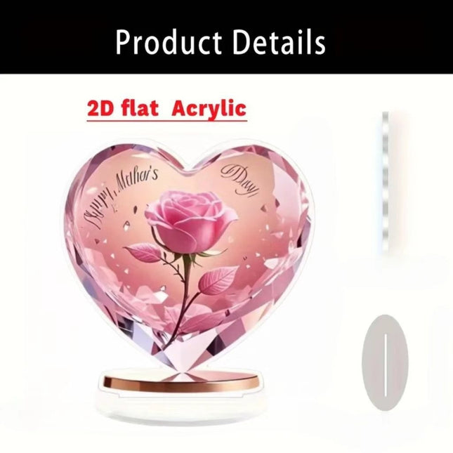 Card-insert Acrylic Standing Sign Flat Ornament