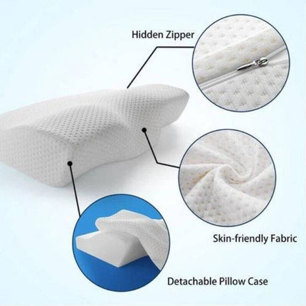 Servikale Kussing Ergonomiese Kontoer Geheueskuim Ortopediese Bedkussing Neksteun