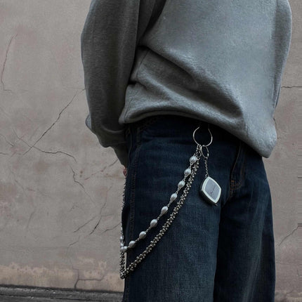 Metaal Pêrel Middelketting Mansbykomstighede Broekrits