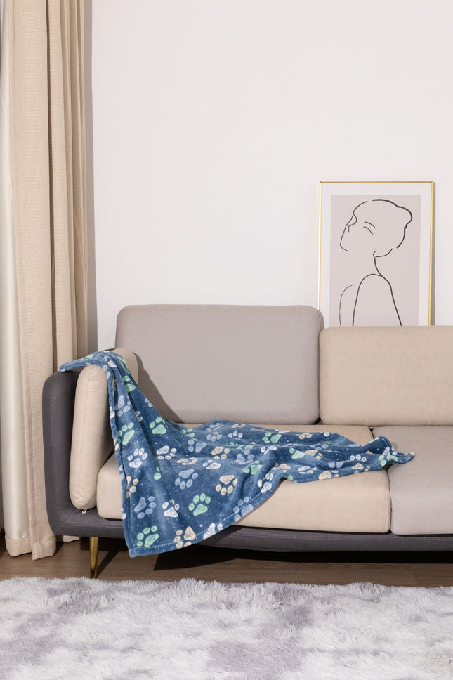 Pet Blanket Kennel Mat Dog Warm Double-sided Thickened Flannel