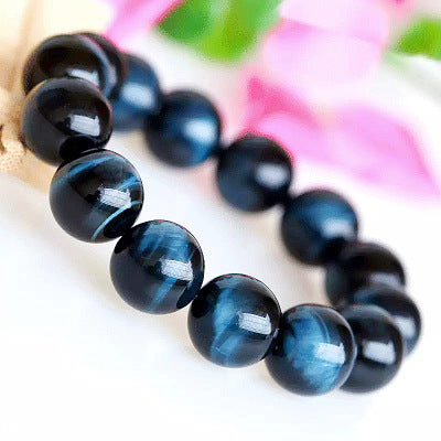 Natuurlike blou tierooogsteen arendsoog katteoog effek goeie hoë kwaliteit blou tierooogsteen armband juweliersware