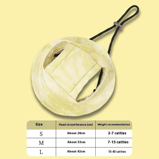 Cute Exposed Ears Pet Cat Dog Bucket Hat