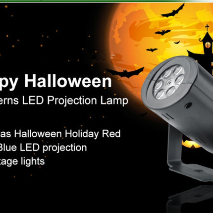Christmas Pattern LED Laser Projector Colorful Rotating Projector