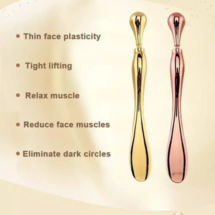 Oogroomstokrolletjie vir gesig, metaalspateltjie, poeieraansmeerder, oogroommasseerder, gesigroommasseerstokkies, oogmetaalgrimeerspatel, oogwand 10cm