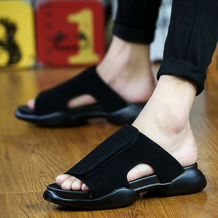 British Non-slip Beach Shoes Roman Trendy Men's Slippers