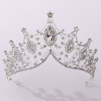 Klassieke Vintage Bruidstiara Swart Barok