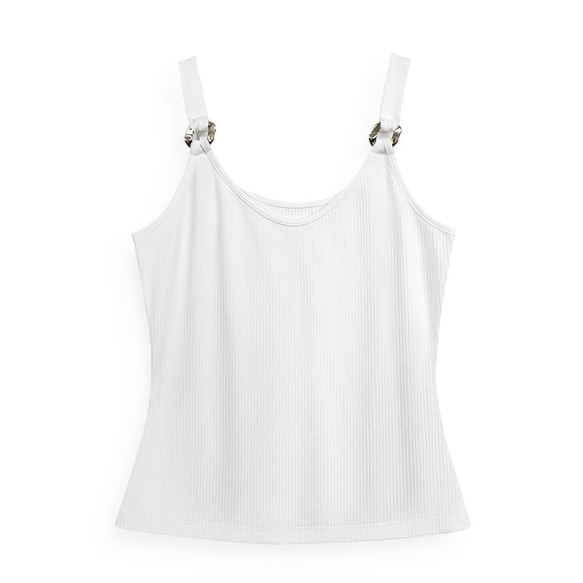 Women's V-neck Solid Color Comfortable And Fashionable Camisole Vest