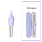 Purple nose clip