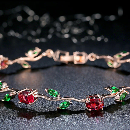 Geplateerde kristal damesarmband