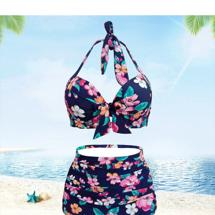 Sexy bikini back slim high waist split swimsuit