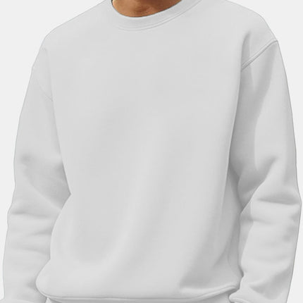 Round Collar Velvet Long Sleeve Sweatshirt