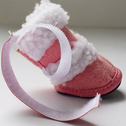 Thick Lamb Wool Pet Shoes Warm Cotton Shoes Non-slip Small Dog Winter