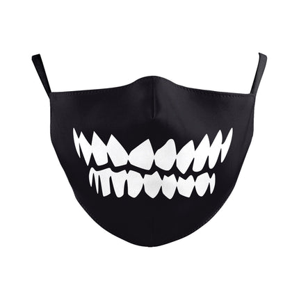 Halloween Dubbellaag Oorwas Kreatiewe Digitale Druk Masker