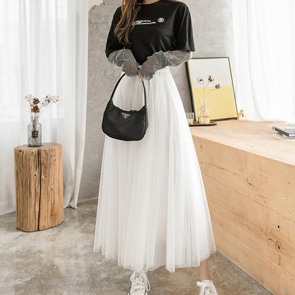 Net Yarn Fairy Oversized Skirt Super Thin Net Yarn Skirt Fairy Fan