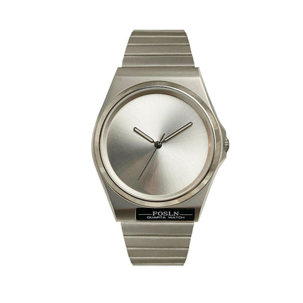Versatile Sleek Stainless-steel Quartz Watch For Young Professionals