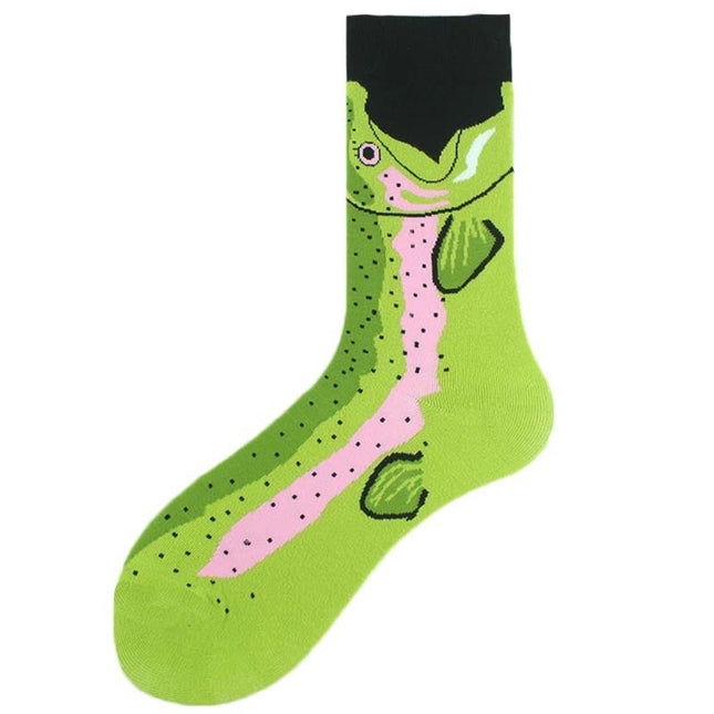 Trendy Men's Cotton Mid-calf Length Socks