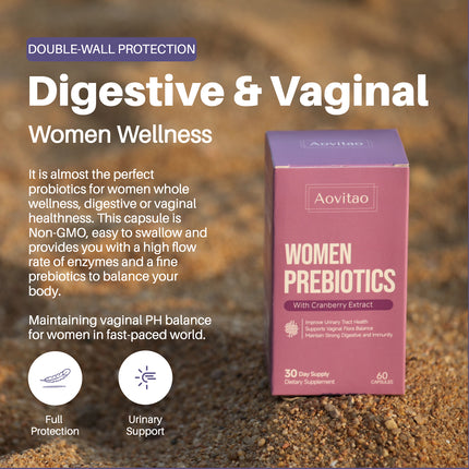 Vaginale Probiotika Vroue pH Balans Pille Vroulike Dermgesondheid Prebiotika 60 Biljoen KVE Kapsules Spysverterings- Urinewegondersteuning