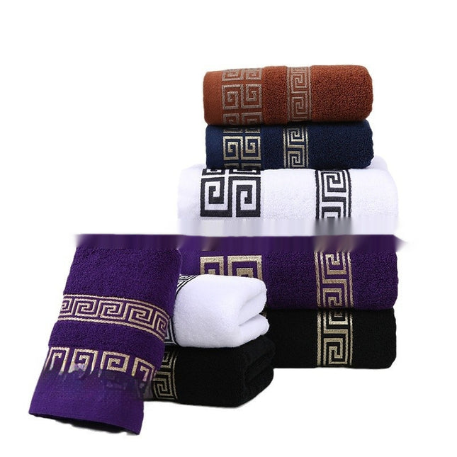 Wye Satyn Jacquard Strand Katoen Badhanddoek