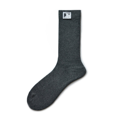 Men's Cotton Solid Letter Extra Thick Socks