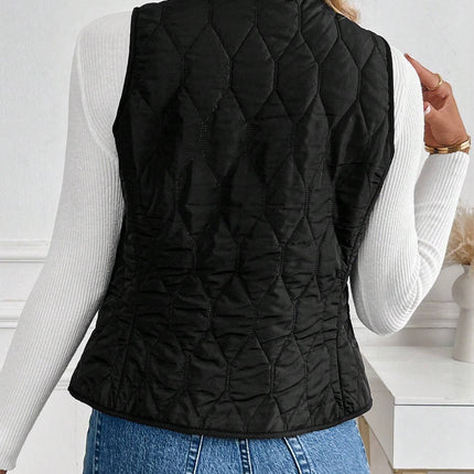 Plush Lining Padded Vest Winter Clothes Acket