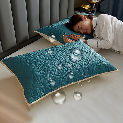 Pair Pack Waterproof Head Oil Resistant Latex Pillow Protectors
