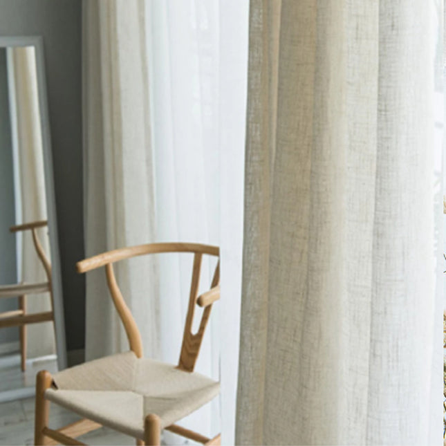 Japannese Linne Halfskadugordyn Effekleur Balkon Slaapkamer Sitkamer
