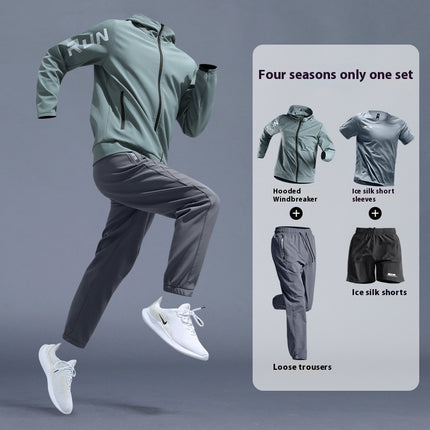 Running Sports Suit Men's Fitness Leisure Speed Training Wear