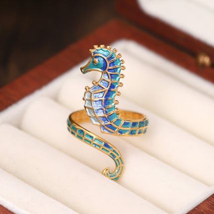 Serpentyn Nis Vlekvrye Staal Seeperdjie Oop Ring