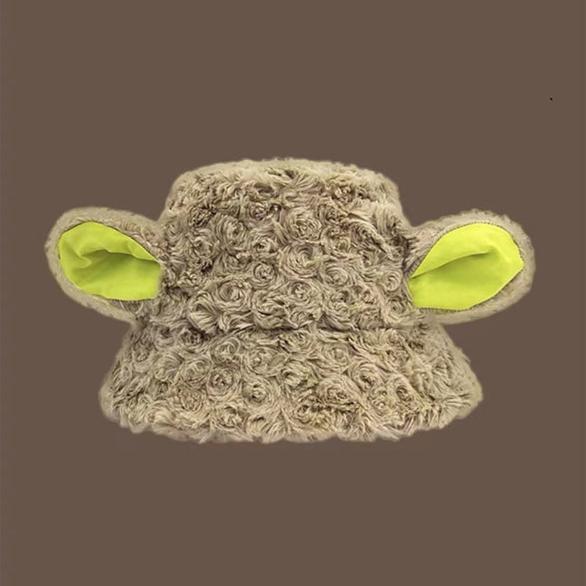 Plush Knitted Warm Ear Protection Woolen Hat