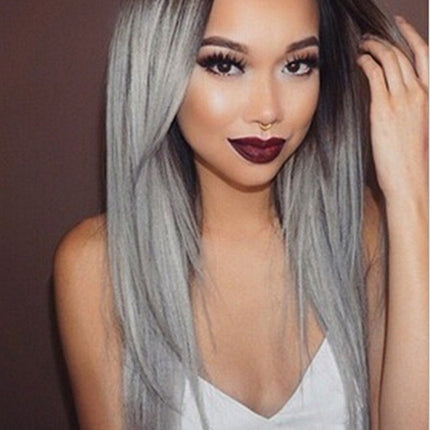 Medium And Large Scalp Dyed Gradual Long Straight Hair