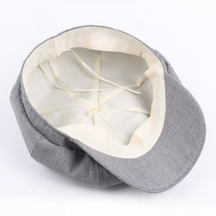 Autumn And Winter Cotton Hat Man Octagonal Korean Monochrome Outdoor Sunshade Wholesale Beret Lady Painter