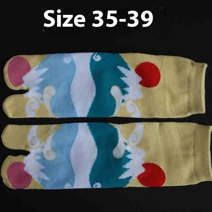 Men's And Women's Cotton Two-finger Socks