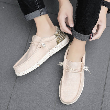 Men's Patchwork Breathable Casual Canvas Shoes