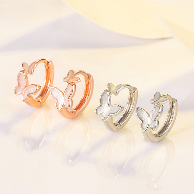 Mother And Son Butterfly Earrings Small And Sweet Delicate Earrings