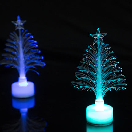 LED Fiber Optic Night Light Colourful Changing Lamp Multi-Color Christmas Tree Star Decoration Home Party Gift