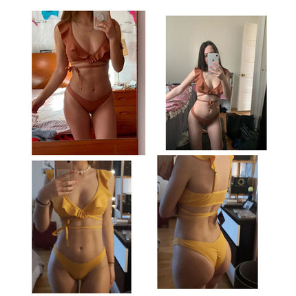 Women's swimwear with adjustable strap