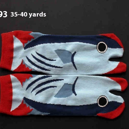 Men's And Women's Cotton Two-finger Socks