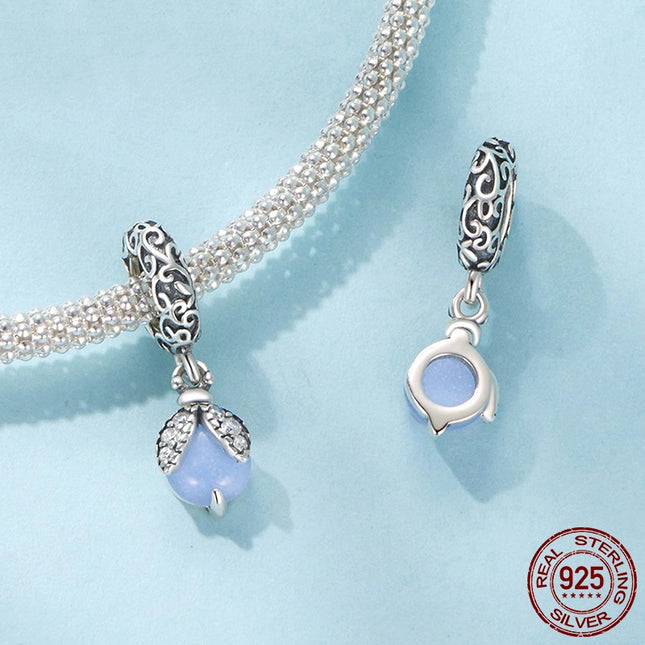 Luminous Klip Glühwurm Selfdoen-hangertjieonderdele S925 Sterling Silwer Krale