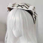 White Rivet Headband