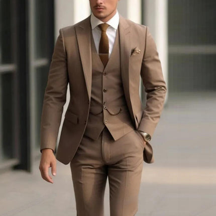 Men's High Sense Temperament Banquet Business Slim Fit Fashion Men's Suit