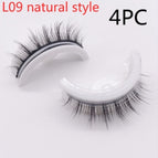 L09 natuurlike styl / PVC ronde doos / 4 STKS