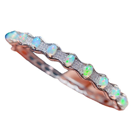 Modieuse en Unieke Natuurlike Opaalarmband