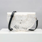 White / PU strap