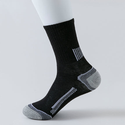 Stripe Sports Long Socks Sweat-absorbent, Comfortable And Breathable
