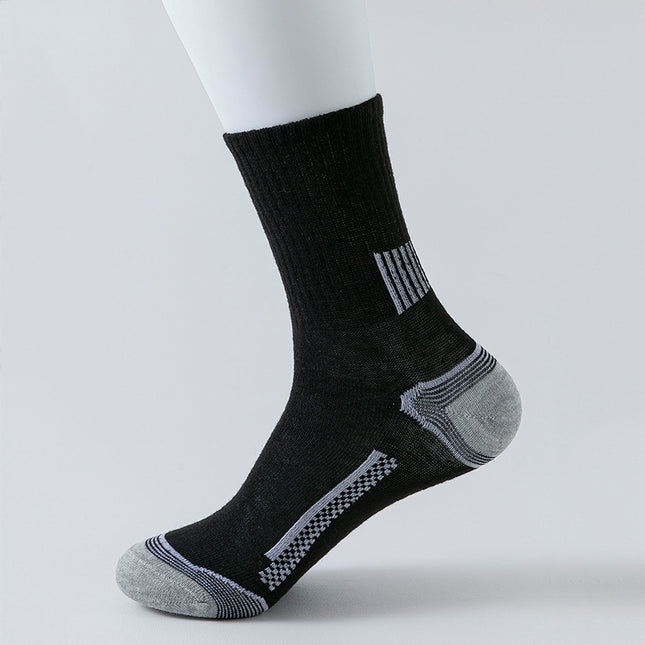 Stripe Sports Long Socks Sweat-absorbent, Comfortable And Breathable
