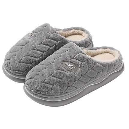 Thick Bottom Non-stinky Feet Home Indoor Non-slip Winter Fluffy Slippers