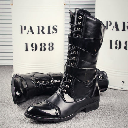 High Leg Boot Men's Korean Style Trendy Unique Fashion