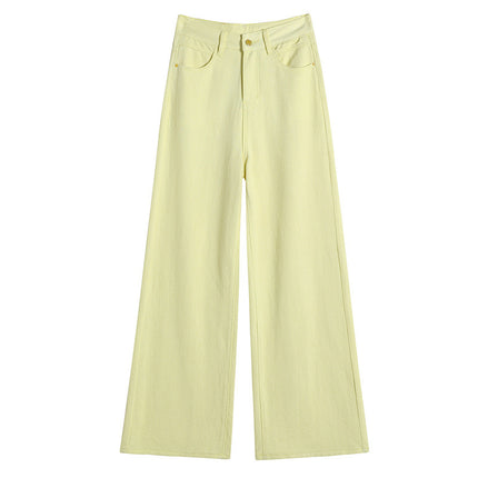 Women's High Waist Dopamine Retro High Street Wide Leg Trousers